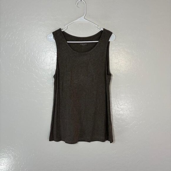 Eileen Fisher Tank Top Womens Large Sleeveless Viscose Spandex Stretch Comfort - Picture 1 of 7